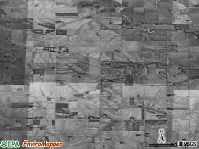 Thayer township, Nebraska satellite photo by USGS