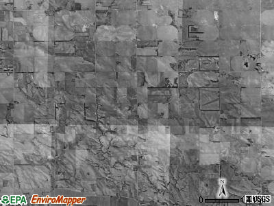 Elm township, Nebraska satellite photo by USGS