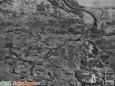 Decatur township, Nebraska satellite photo by USGS