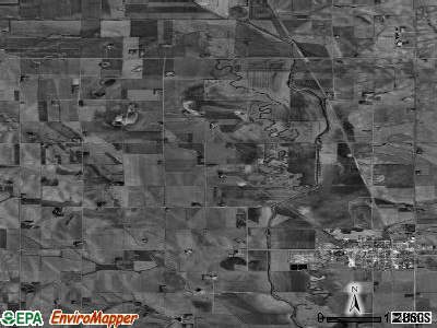 Everett township, Nebraska satellite photo by USGS