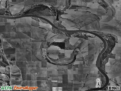 Quinnebaugh township, Nebraska satellite photo by USGS