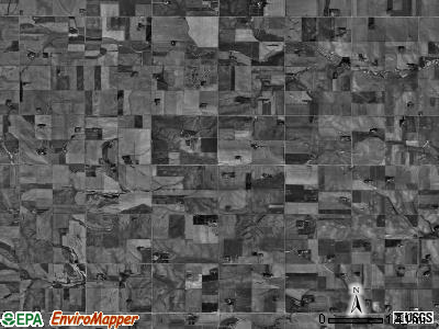 Bismark township, Nebraska satellite photo by USGS