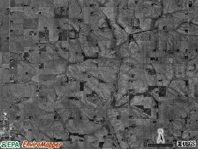 Bell Creek township, Nebraska satellite photo by USGS