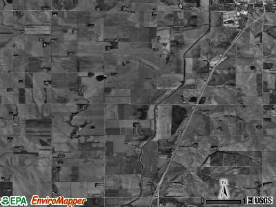 Pershing township, Nebraska satellite photo by USGS
