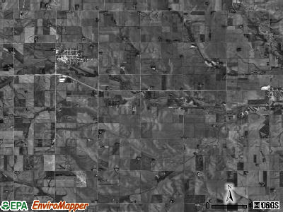 Webster township, Nebraska satellite photo by USGS
