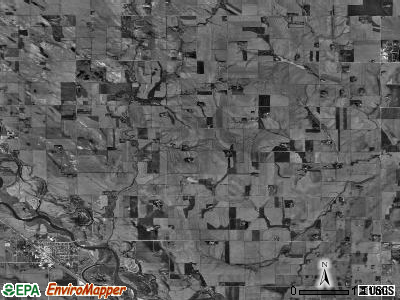 Cuming township, Nebraska satellite photo by USGS