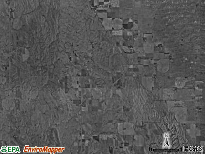 Noble township, Nebraska satellite photo by USGS