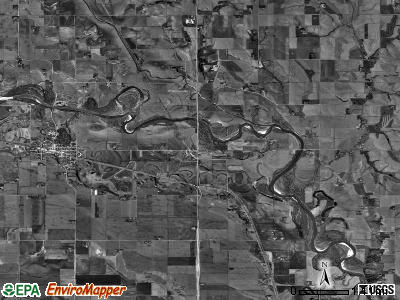 Hooper township, Nebraska satellite photo by USGS