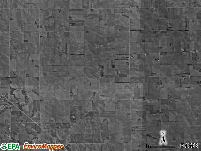 Woodville township, Nebraska satellite photo by USGS