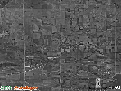 Shell Creek township, Nebraska satellite photo by USGS