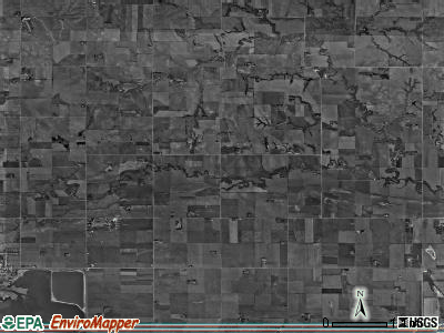 Bismark township, Nebraska satellite photo by USGS