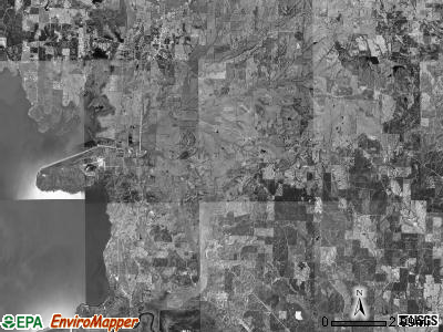 Saline township, Arkansas satellite photo by USGS