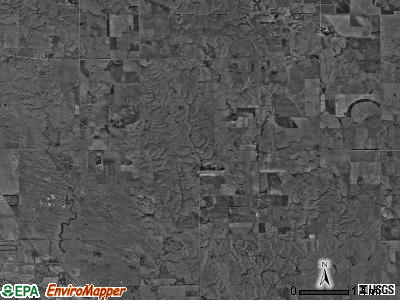 Liberty township, Nebraska satellite photo by USGS