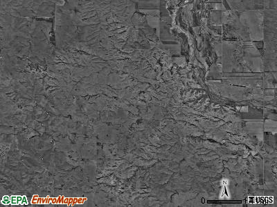 Spring Creek township, Nebraska satellite photo by USGS