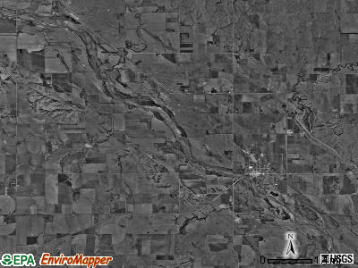 Arcadia township, Nebraska satellite photo by USGS