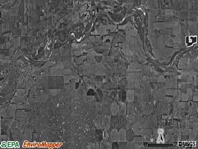 Loup township, Nebraska satellite photo by USGS