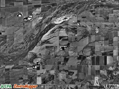 Platte township, Nebraska satellite photo by USGS