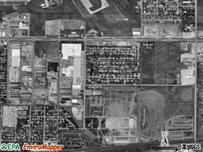 Columbus township, Nebraska satellite photo by USGS