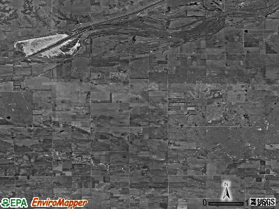 Prairie Creek township, Nebraska satellite photo by USGS