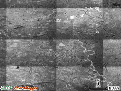 Bethesda township, Arkansas satellite photo by USGS