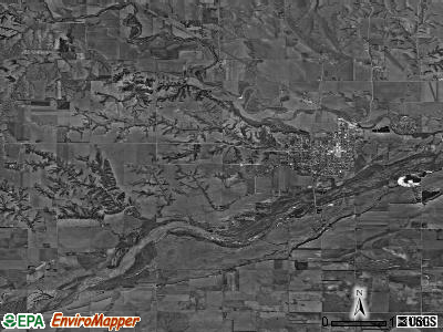 Fullerton township, Nebraska satellite photo by USGS