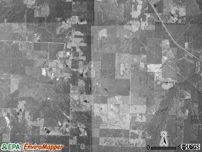 Jeff Davis township, Arkansas satellite photo by USGS