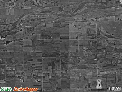 East Newman township, Nebraska satellite photo by USGS