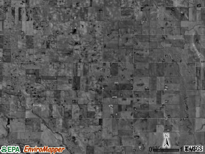 South Cedar township, Nebraska satellite photo by USGS