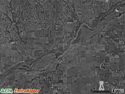 West Newman township, Nebraska satellite photo by USGS