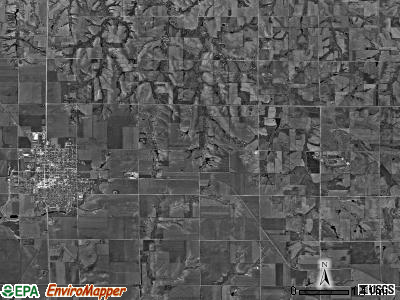 Franklin township, Nebraska satellite photo by USGS
