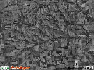 Elk township, Nebraska satellite photo by USGS