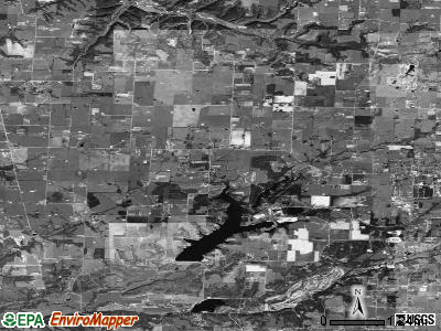 Round Prairie township, Arkansas satellite photo by USGS