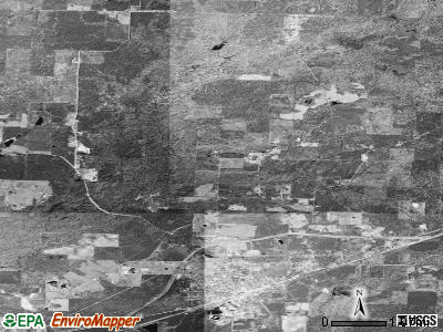 Union township, Arkansas satellite photo by USGS