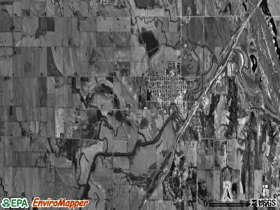 Ashland township, Nebraska satellite photo by USGS