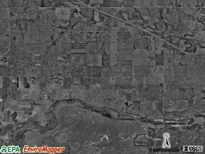Beaver township, Nebraska satellite photo by USGS
