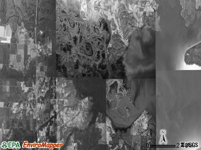 Cleveland township, Arkansas satellite photo by USGS