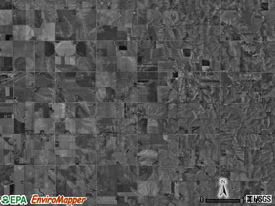 Thornton township, Nebraska satellite photo by USGS
