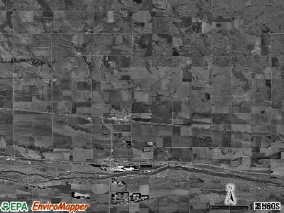 Elm Creek township, Nebraska satellite photo by USGS