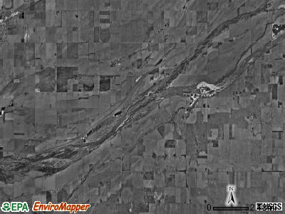 Martin township, Nebraska satellite photo by USGS