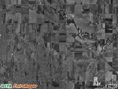 Riverdale township, Nebraska satellite photo by USGS