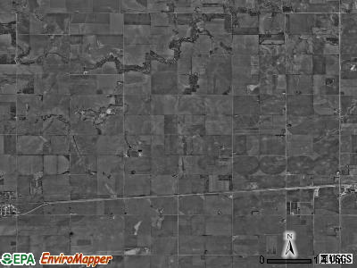 West Blue township, Nebraska satellite photo by USGS