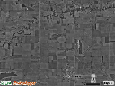 Harvard township, Nebraska satellite photo by USGS