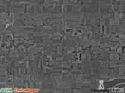 Leicester township, Nebraska satellite photo by USGS