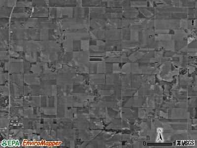 West Blue township, Nebraska satellite photo by USGS
