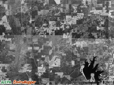 Clear Creek township, Arkansas satellite photo by USGS