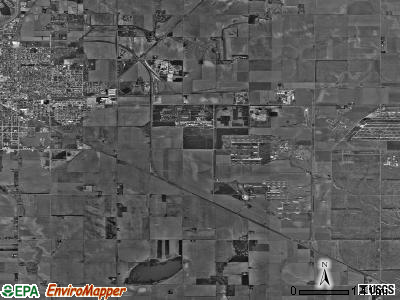 Blaine township, Nebraska satellite photo by USGS