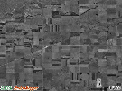 Eaton township, Nebraska satellite photo by USGS