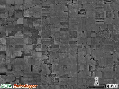 Wanda township, Nebraska satellite photo by USGS
