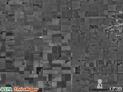 Hayes township, Nebraska satellite photo by USGS