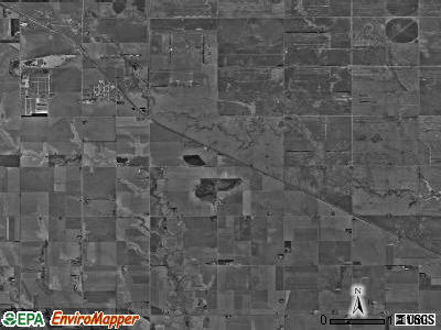 Glenvil township, Nebraska satellite photo by USGS